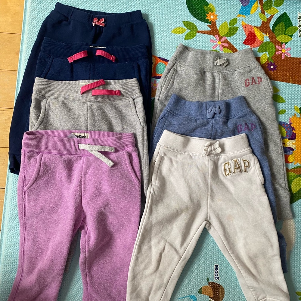 GAP and Various Kids Sweatpants in Navy, Gray, Pink, Blue, and White